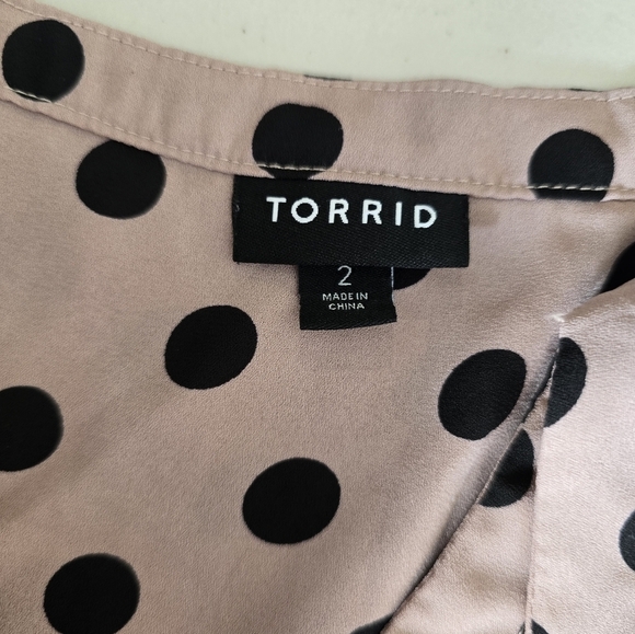 Torrid Georgette Bow Tie Blouse Women's Size 2X. - Picture 6 of 7